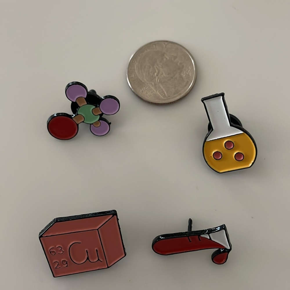 New. Science Enamel Pin Collection - Picture 3 of 4